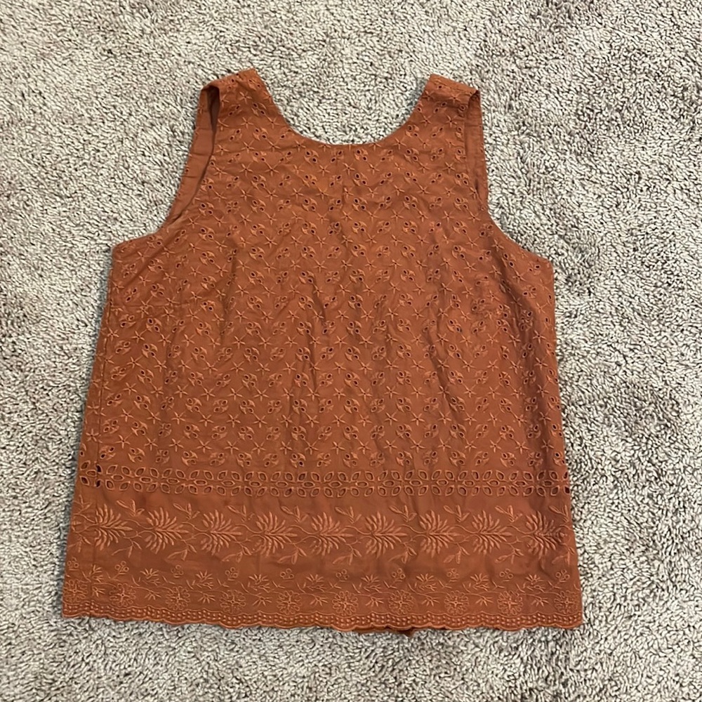 Loft (XS) Autumn Orange Blouse